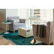 Knoll Saarinen Tavolino Tulip Ø 51 Laminato Bianco ambientazione