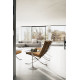 Knoll Saarinen Tavolino Tulip Ø 51 Laminato Bianco ambientazione