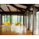 Knoll Saarinen Tavolino Tulip Ø 51 Laminato Bianco ambientazione