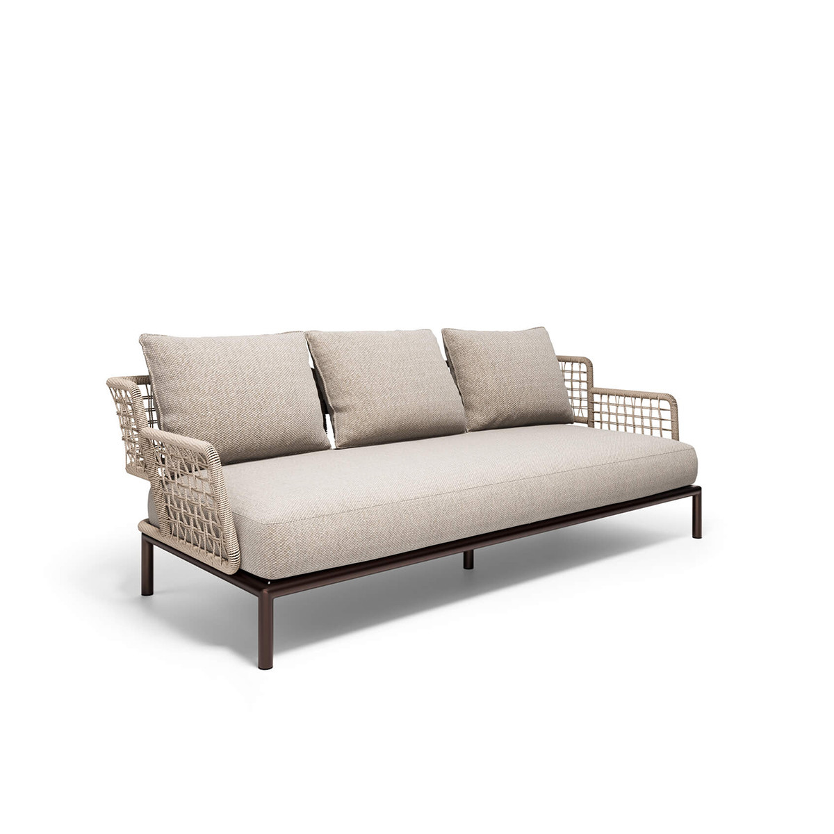 Saint Martin divano 3 posti intreccio