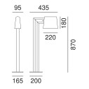 Saint Tropez Z2C1 lampada da esterno Il Fanale dimensioni