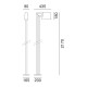 Saint Tropez Z3C1 lampada da esterno Il Fanale dimensioni