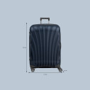 Valigia trolley C-Lite L - 75 Midnight Blue Samsonite dimensioni