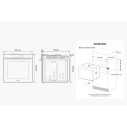 Samsung Forno Dual Cook Flex™ Serie 4 76L NV7B4540VBS dimensioni