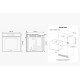 Samsung Forno Dual Cook Flex™ Serie 4 76L NV7B4540VBS dimensioni