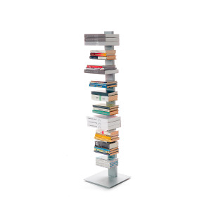 Libreria Sapiens H 152 grigio alluminio