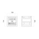 Savon 2516V lampada a parete 9010 novantadieci dimensioni