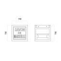 Savon 2516W lampada a parete 9010 novantadieci dimensioni