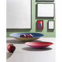 Alessi SC01/33 Cohncave Centrotavola traforato in acciaio colorato Rosso-Viola ambientazione