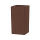 Vaso Schio Cubo Alto 80 Tera bronze