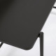 Scrivania Galatia nera in melamina con gambe in metallo verniciato nero 120 x 60 cm Kave Home dettaglio