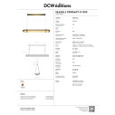 Seagull Pendant Horizontal 1200 Lampada a sospensione DCW éditions specifiche tecniche
