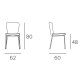 Sedia Akita Target Point dimensioni