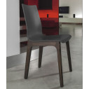 Sedia Alfa 40.55 Bontempi Casa Scocca Laccata Antracite Opaco