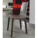 Sedia Alfa 40.55 Bontempi Casa Scocca Laccata Sabbia Opaco particolare