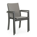 Sedia C-Br Konnor antracite cx23 Bizzotto impilabile