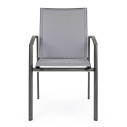 Sedia con braccioli Cruise antracite Bizzotto vista