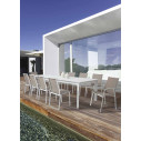 Sedia con braccioli Cruise bianco Bizzotto ambientazione