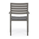 Sedia con braccioli Helina coffee Bizzotto vista