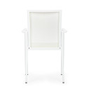 Sedia con braccioli Konnor bianco Bizzotto vista