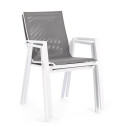 Sedia con braccioli Krion bianco Bizzotto dettaglio