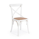 Sedia Cross bianco Bizzotto vista