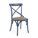 Sedia Cross blu Bizzotto vista