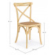 sedie design bistrot legno olmo  Bizzotto dimensioni