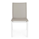 Sedia Cruise bianco/tortora GK50 Bizzotto