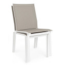 Sedia Cruise bianco/tortora GK50 Bizzotto impilabile