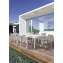 Sedia Cruise bianco/tortora GK50 Bizzotto ambientazione