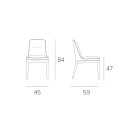 Sedia Dallas TARGET POINT dimensioni