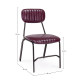 Sedia Debbie bordeaux vintage Bizzotto dimensioni