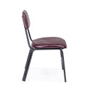 Sedia Debbie bordeaux vintage Bizzotto vista