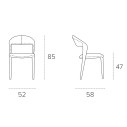 Sedia Denver TARGET POINT dimensioni