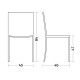 Sedia Dress Colico dimensioni
