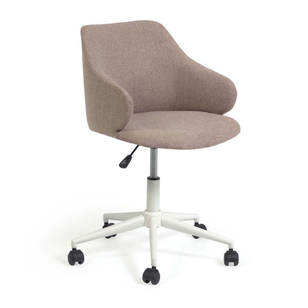 Sedia da scrivania Einara grigio chiaro KAVE HOME | DESIGNPERTE.IT