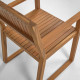 Sedia Emili da esterno in legno massello di acacia 100% FSC Kave Home dettaglio