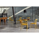 Sedia Galaxy con braccioli Bontempi Colori Giallo senape