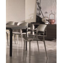 Sedia Gipsy con braccioli Bontempi Casa Sabbia dettaglio