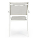 Sedia con braccioli Hilde bianco cloud Bizzotto vista