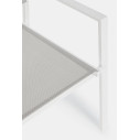 Sedia con braccioli Hilde bianco cloud Bizzotto dettaglio