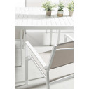 Sedia con braccioli Hilde bianco cloud Bizzotto dettaglio