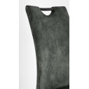 Sedia Kenneth velluto verde scuro Bizzotto dettaglio