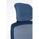 Sedia ufficio con braccioli Laurent blu Bizzotto dettaglio