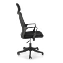 Sedia ufficio con braccioli Laurent nero vista