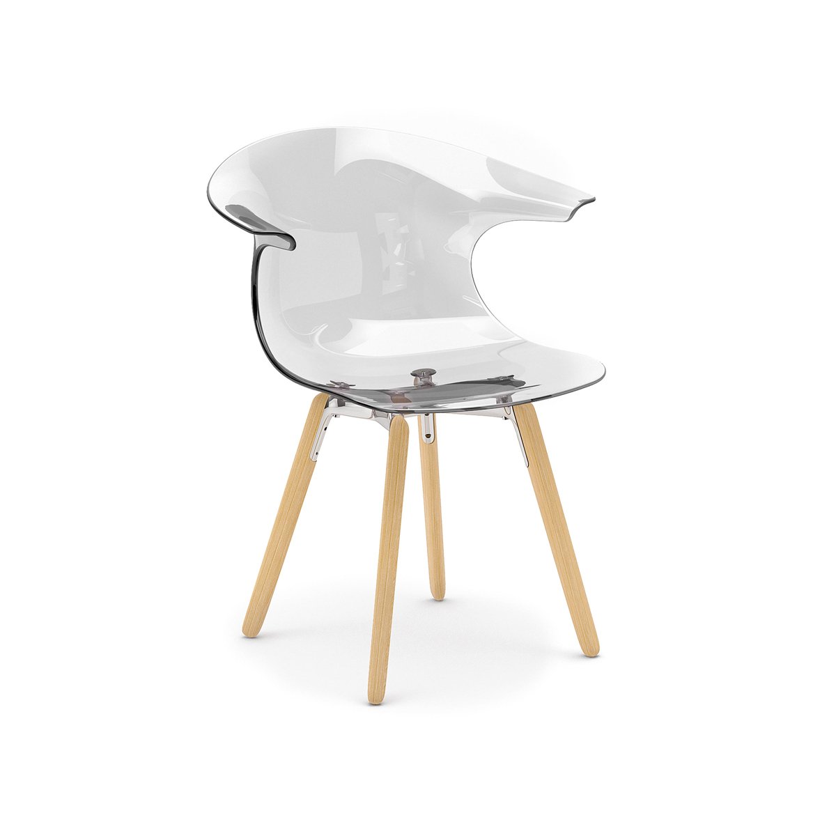 Sedia Loop gambe in legno Infiniti Design