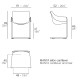 Manta Poltrona cantilever Vondom dimensioni