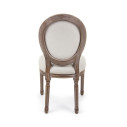 Sedia Mathilde naturale Bizzotto retro