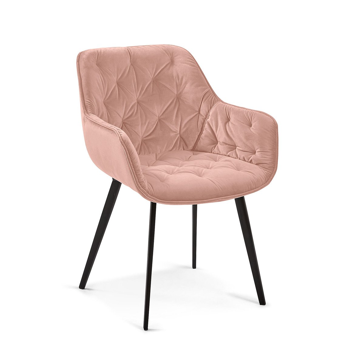 Sedia Mulder velluto rosa KAVE HOME